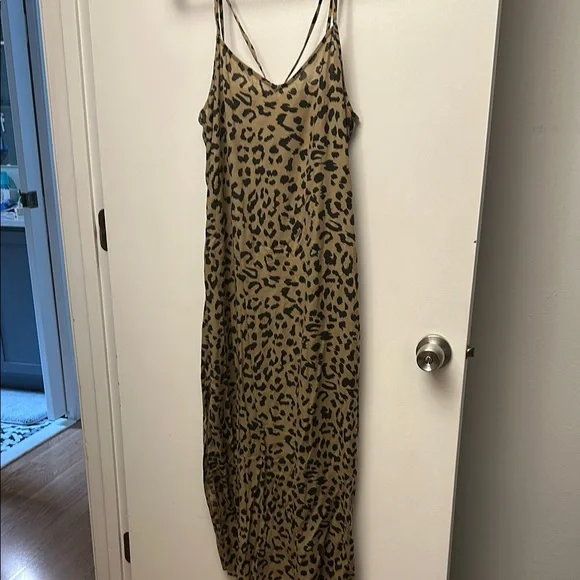 aerie | Dresses | Aerie Brown Tan Spaghetti Strap Slip Maxi Dress | Poshmark